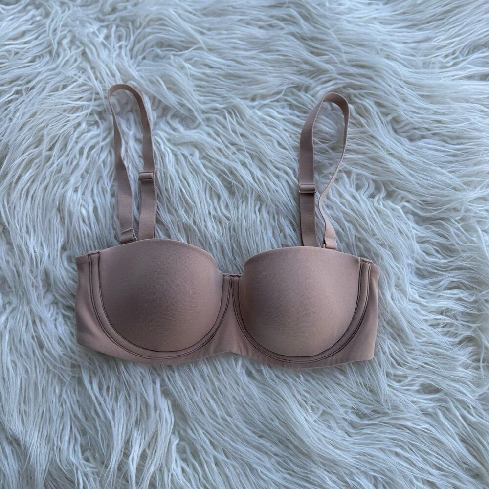 Skims Fits Everybody Strapless Bra Clay Size 32C